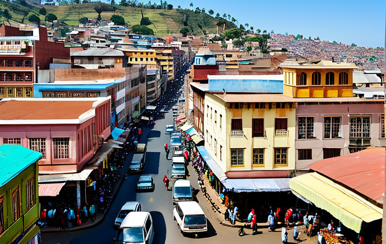Antananarivo Cityscape**

"A bustling street scene in Antananarivo, Madagascar, featuring colorful buildings and local markets, fully clothed people in traditional attire, daytime, appropriate content, safe for work, perfect anatomy, natural proportions, professional photography, high quality."

**